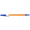 Ручка шариковая «Школьник», корпус оранжевый, стержень синий